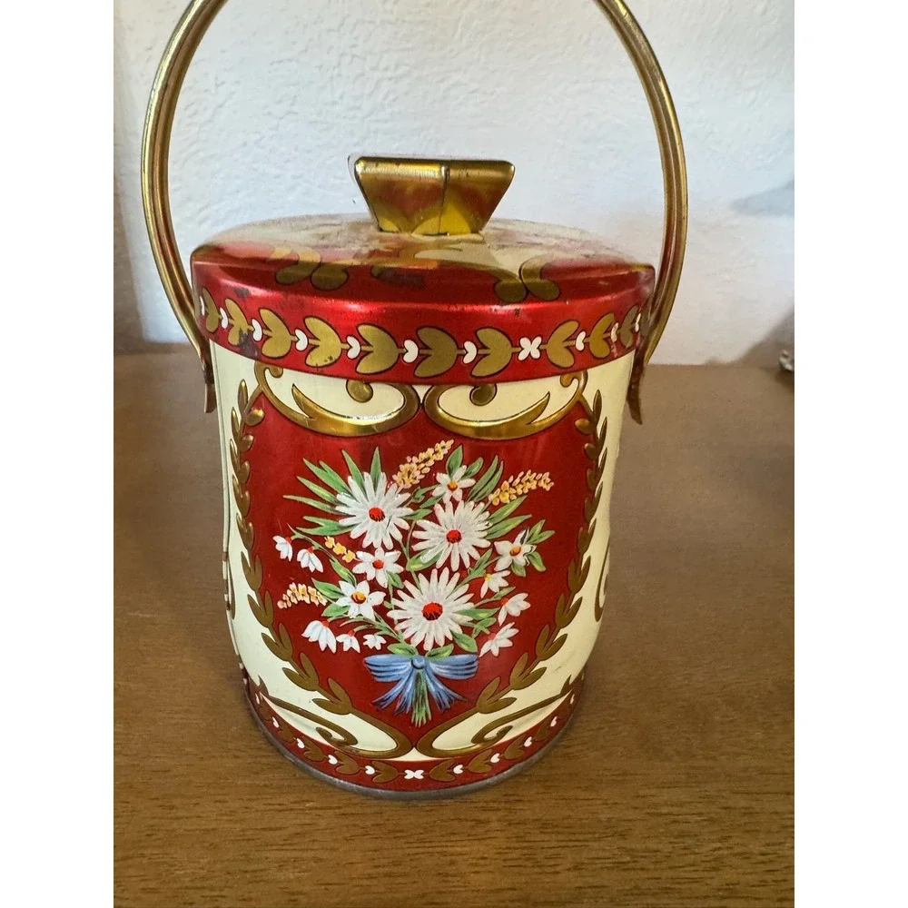 Vintage Murray-Allen Arabia Imported Quality Confections Tin Container‎